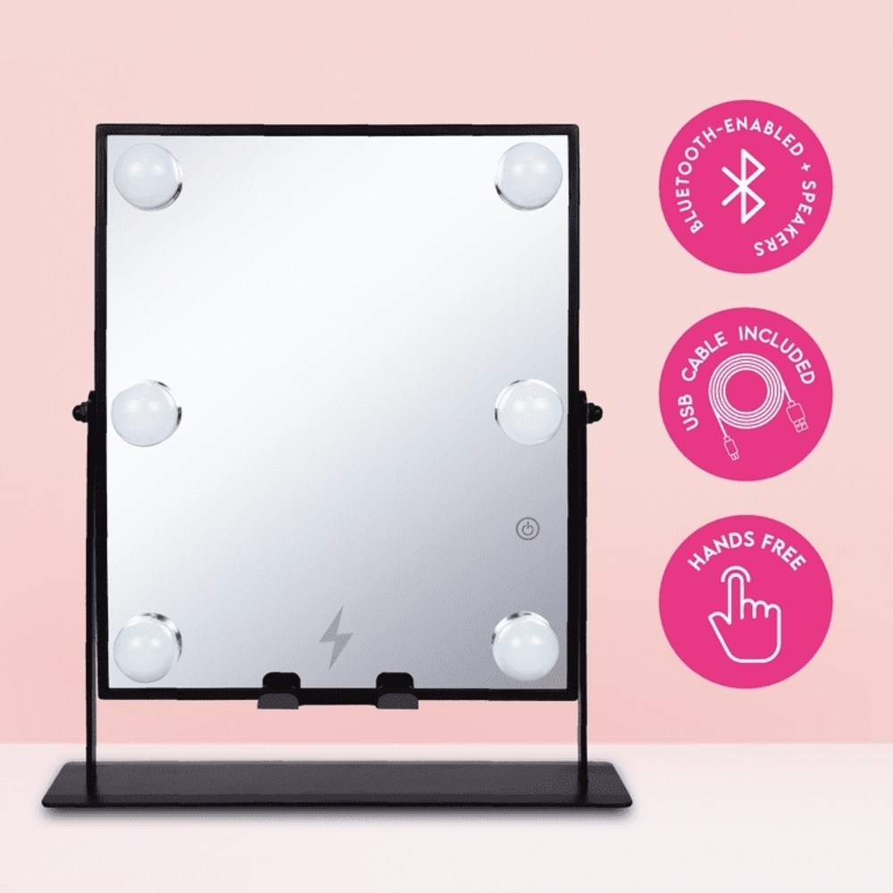 Bluetooth-Enabled Vanity Mirror with Lights